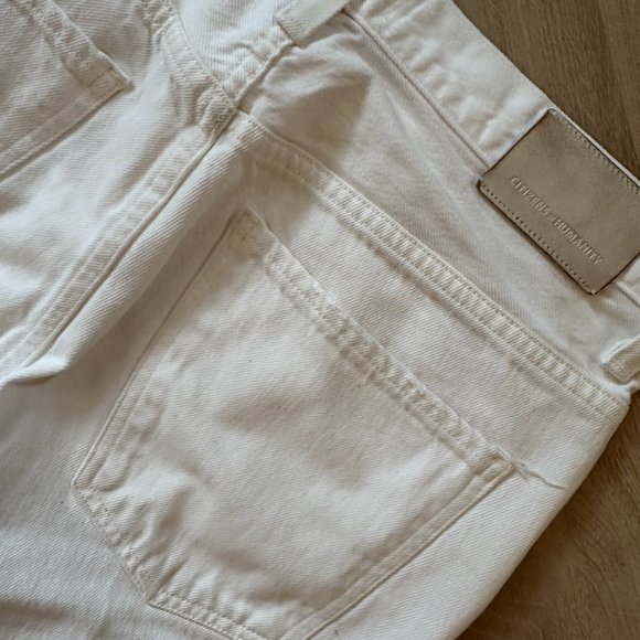 Citizens of Humanity White Daphne High-Rise Stovepipe Jeans - Picture 10 of 11